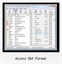 Excel 2 Dbf Converter access dbf format