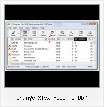Dbfview Pl change xlsx file to dbf