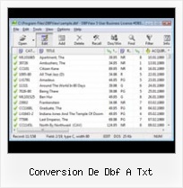 Opening And Converting Dbf conversion de dbf a txt