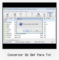 Wibndows Dbf Format conversor de dbf para txt