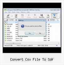 Dbase Files Viewer convert csv file to sdf