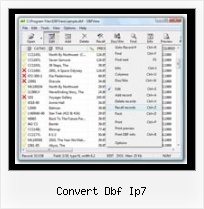 Dbu convert dbf ip7