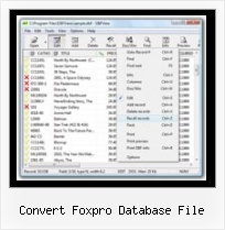Dbf How To Move convert foxpro database file