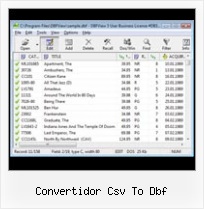Excel 2007 Converter Dbf convertidor csv to dbf