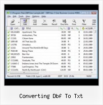 Foxpro Dbf Does Not Appear converting dbf to txt
