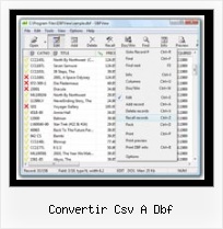 Dbf Table Editor convertir csv a dbf