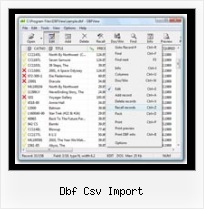 Viewer Dbf dbf csv import