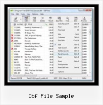 Xls Do Dbf dbf file sample