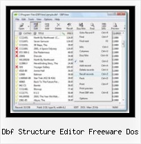 Tool Edit Dbf File dbf structure editor freeware dos