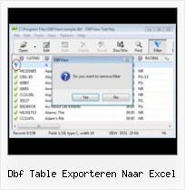 Dbf Files Open dbf table exporteren naar excel