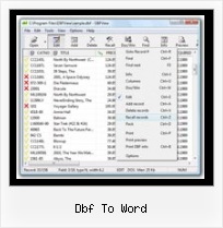 Excel Dbf Files dbf to word