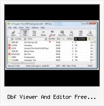 What Format Is Dbf dbf viewer and editor free download