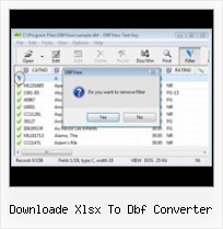 Dbf View downloade xlsx to dbf converter