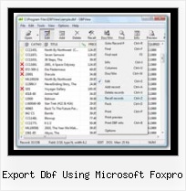 Import Excel File To Dbf export dbf using microsoft foxpro