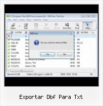 Fox Pro Dbf Viewer exportar dbf para txt