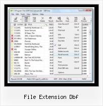 Dbf File Editor Free file extension dbf
