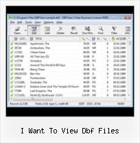 Dbf File Convert i want to view dbf files