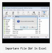 Dbf Error importare file dbf in excel