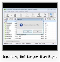 Dbf Pack Setup Exe importing dbf longer than eight