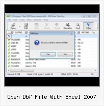 Dbf Virewer open dbf file with excel 2007