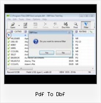 Fox Pro Files Editor pdf to dbf