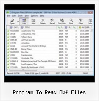Accessing Dbf Files Trough Foxpro program to read dbf files