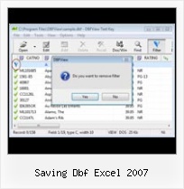 Simple Dbf Viewer saving dbf excel 2007