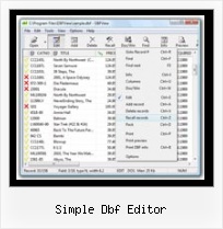 Dbf No Windows simple dbf editor