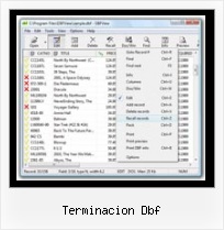 Excel 2007 Dbf 4 terminacion dbf