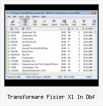 Converting An Excel Table Into Dbf transformare fisier xl in dbf