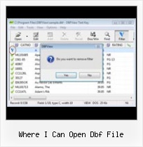 How To Opena Dbf File where i can open dbf file