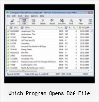 Converting Dbf Files Memo Fields which program opens dbf file
