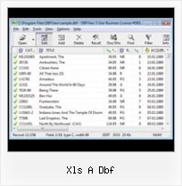 Dbf File Format Open xls a dbf