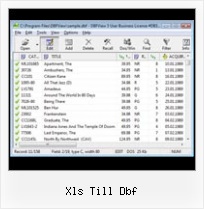 From Dbf To Excel xls till dbf