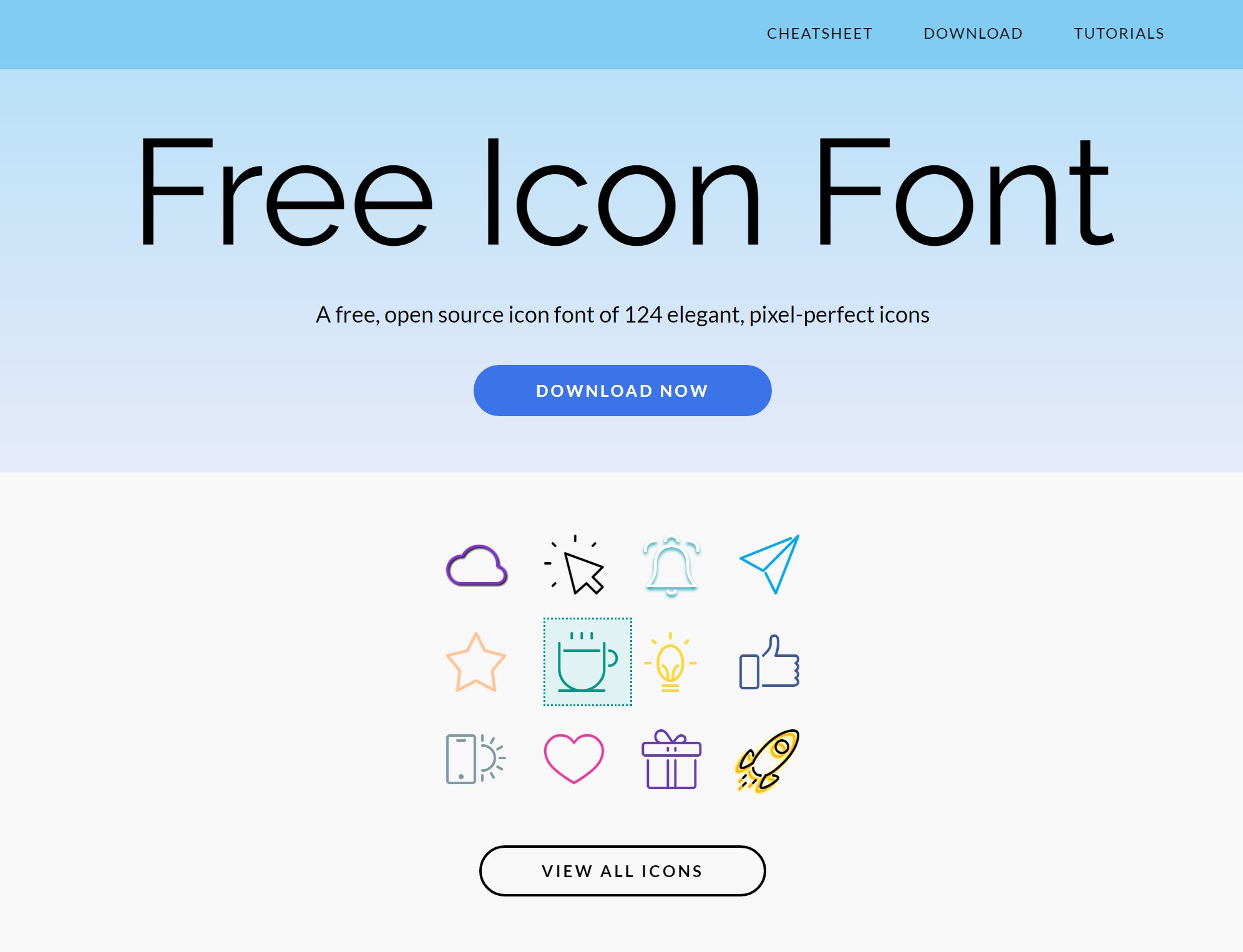Mobile Icon Font