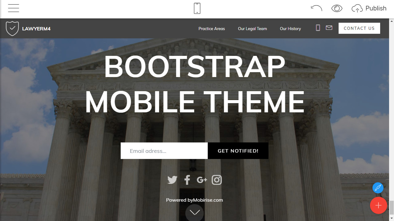 Bootstrap Mobile Theme
