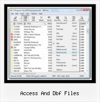 Dbf Edit Import From Excel access and dbf files