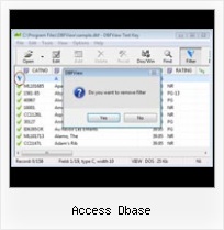 To Dbf access dbase