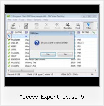 Convert Into Dbf access export dbase 5