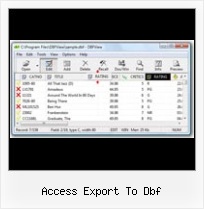 How To Open Foxpro Dbf File access export to dbf