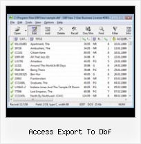 Convertire In Dbf4 access export to dbf