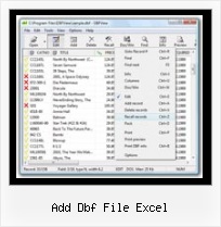 How To Get A Dbf File add dbf file excel