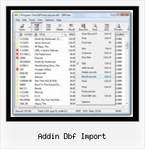 Excel Convert Dbf addin dbf import