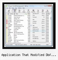 Excle Do Dbf application that modified dbf files