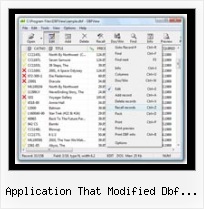 Program Do Dbf application that modified dbf files