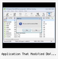 Program Open Dbf application that modified dbf files