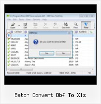 Dbf Wiew batch convert dbf to xls