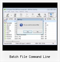 Open Dbf Format batch file command line