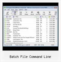 Windows Dbf Files batch file command line