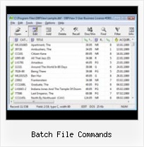 Import Dbf Files batch file commands